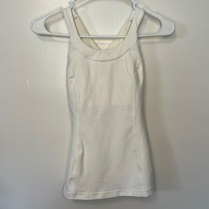 Lululemon athletica women’s white workout top